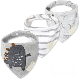 Baby Scarf Bandana Organgic Cloth Cotton Burp 3pcs Muslin