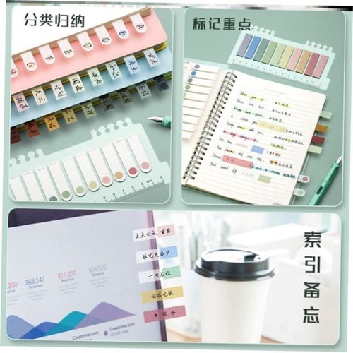 透明款便利贴纸transparent sticky note memoW便利贴马卡龙色