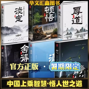 中国上乘智慧 全6册 国学智慧套装 含淡定 顿悟 厚道等 悟处世哲学 修身心境界 从传统智慧里 找人生答案 让生活更从容
