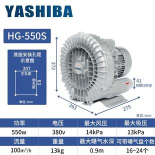 高压风机旋涡风机漩涡气泵施工除尘器离心鼓风机大功率家用吸尘器