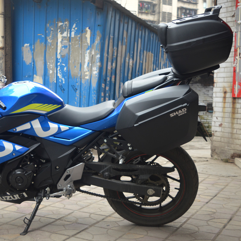 GSX250R边箱尾箱侧箱GSX250改装后备箱支架夏德36边箱