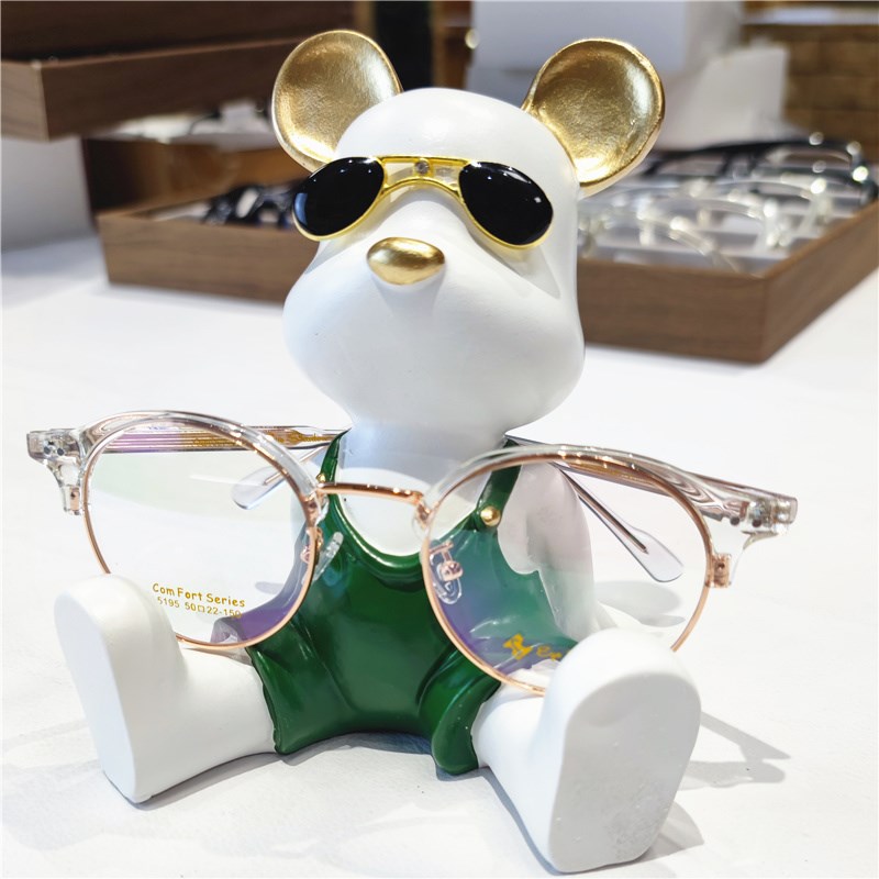 可爱动物眼镜展示架办公桌家用摆件橱窗儿童眼镜陈列装饰道具搁架