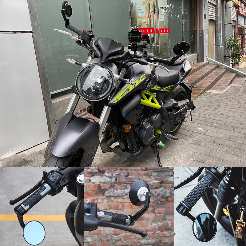 闪00手把镜0幼狮0车把镜追00/黄龙00后视镜02反光镜