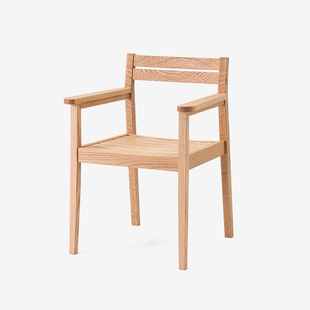 MUMO木墨单人扶手椅樱桃木桌椅餐椅客厅书房实木家具