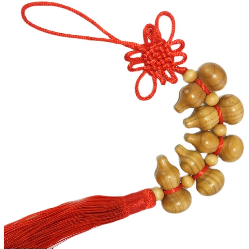 桃木葫芦五福葫芦挂件