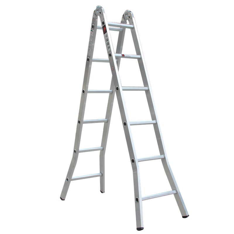 大连华峰铝合金家用梯加厚折叠人字梯子伸缩梯子工程梯阁楼梯直梯