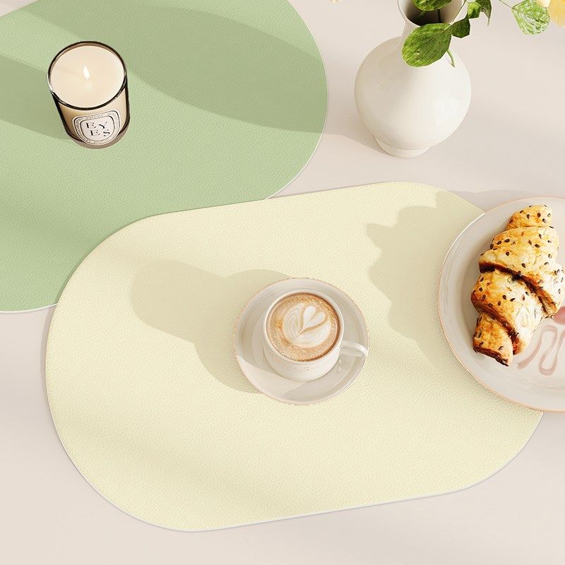 西餐垫防水防油免洗硅胶桌布奶油风餐桌垫家用防烫耐热茶杯垫碗垫,居家布艺,餐垫,淘宝优惠券,粉丝福利购,淘宝优惠卷