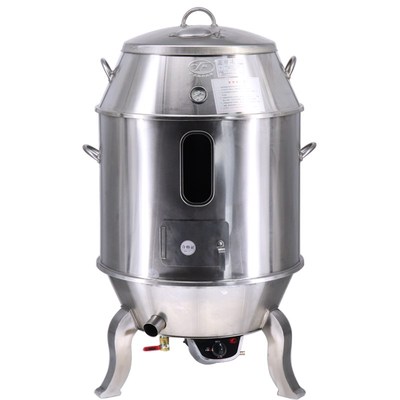 广东三水永丰燃气烤鸭炉加厚不锈钢双层烧鹅炉烧腊炉木炭烧鸭炉子