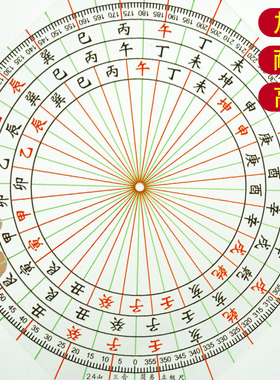 二十四山三合立极尺山罗盘精度测量尺八边形立极规