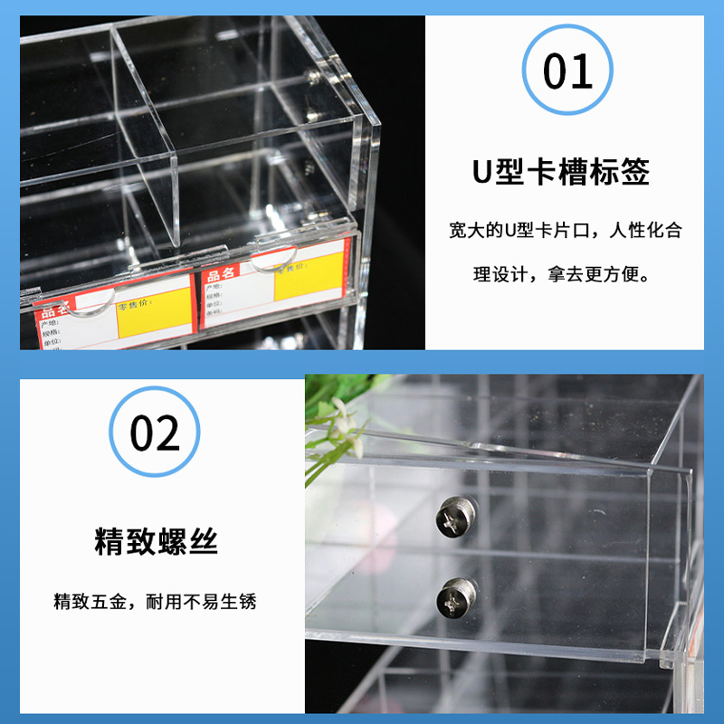 订制多功能展示文具店压克力平躺下笔架多层展示柜学生钢笔收纳层