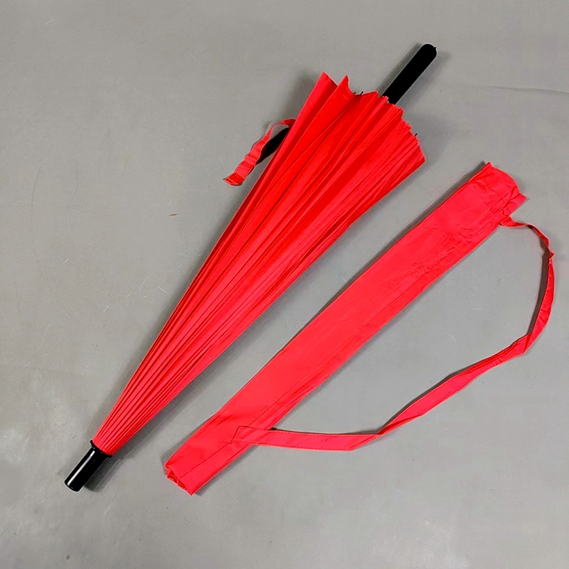 2骨超大号红伞结婚女方出门新娘陪嫁大红色长柄雨伞婚庆迎亲用的