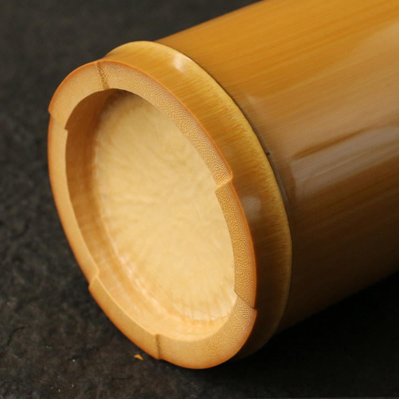 精品纯手工精磨天然二十几年超大老玉竹笔筒文玩茶具收纳筒竹节筒