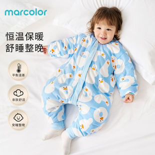 马卡乐婴儿衣服秋冬新款加厚保暖宝宝夹棉连体衣新生儿哈衣爬服冬