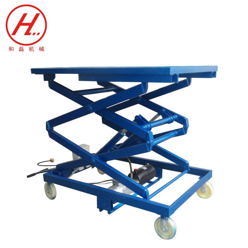 工厂直销80V液压驱动移动式升降平台车脚踏式升降工作车