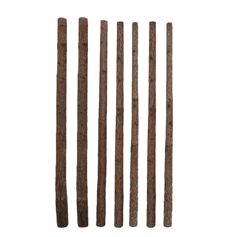 杉木头树杆树段造景装饰造型围栏营地实木架子篱笆栅栏支撑杆