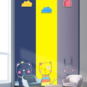 磁如意 层磁性黑板墙儿童房涂鸦黑板幼儿园创意装饰墙磁力教学自