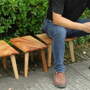 香樟实木小客厅小板凳老式小矮凳结实耐用小木凳复古方凳