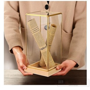 几何房玻璃罩古董防尘罩书房客厅展示罩书卷手模玻璃罩