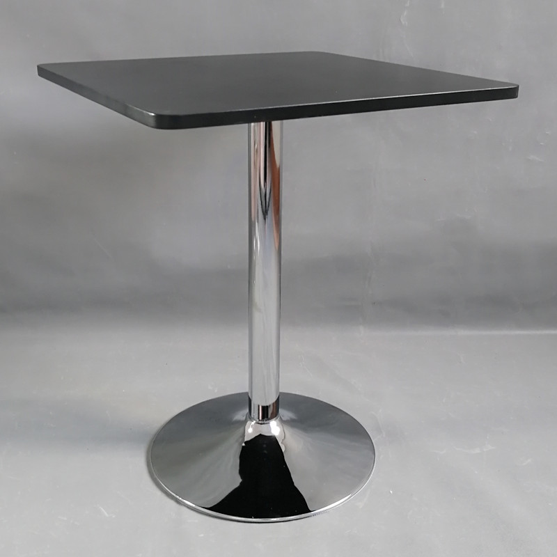 休闲黑白小圆茶几拆装西咖啡方桌店展会庆典活动接待圆桌