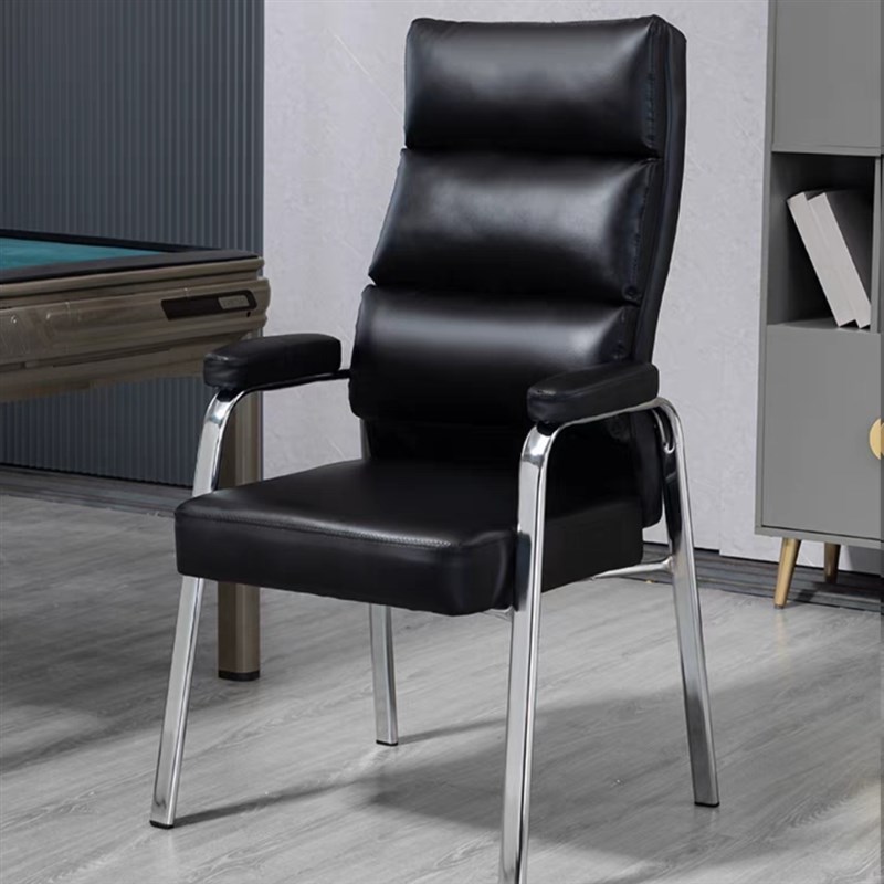 棋牌室专用打麻将椅子茶楼麻将机桌馆靠背舒适家用办公椅