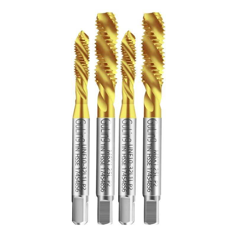 进口高钴镀钛左牙螺旋丝攻M2/4/6/8-m16不锈钢用细牙丝锥美制UNC