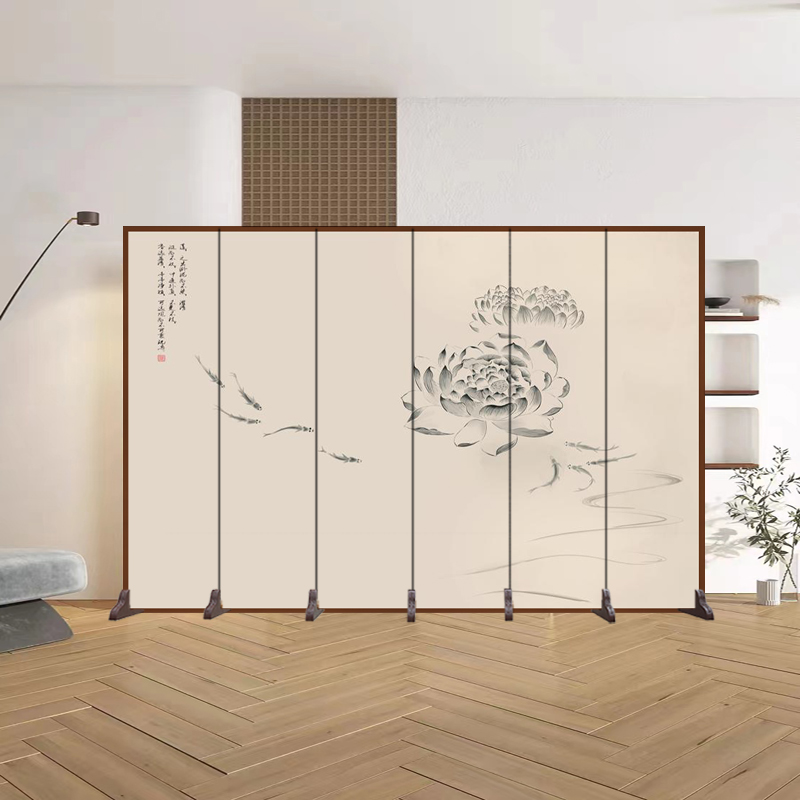 定制中式屏风隔断客厅茶室办公摺叠饭店大厅包间卧室遮挡玄关