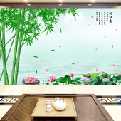 忆江南徽派山水风景墙壁沙发电视背景墙壁纸画客厅墙布