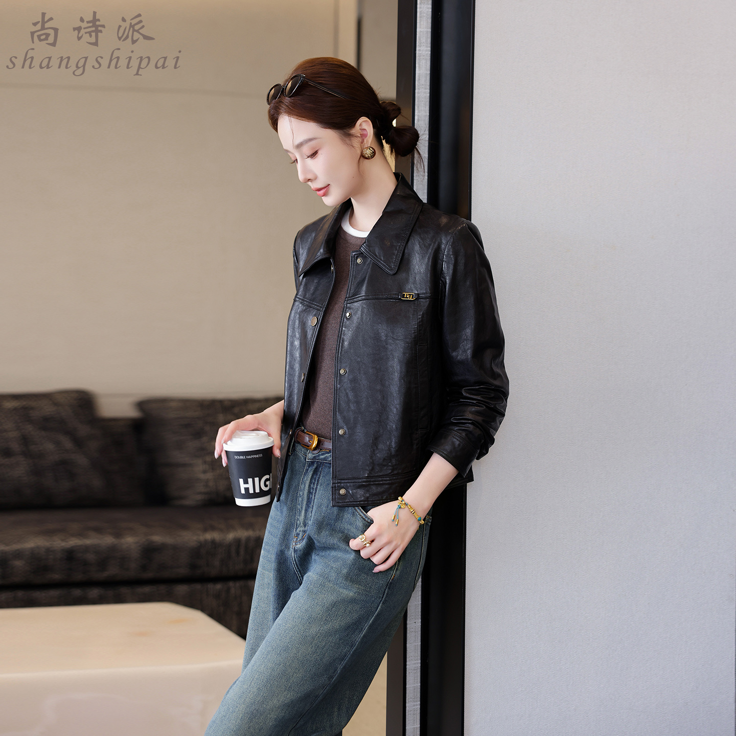 真皮皮衣女短款2025春秋新款