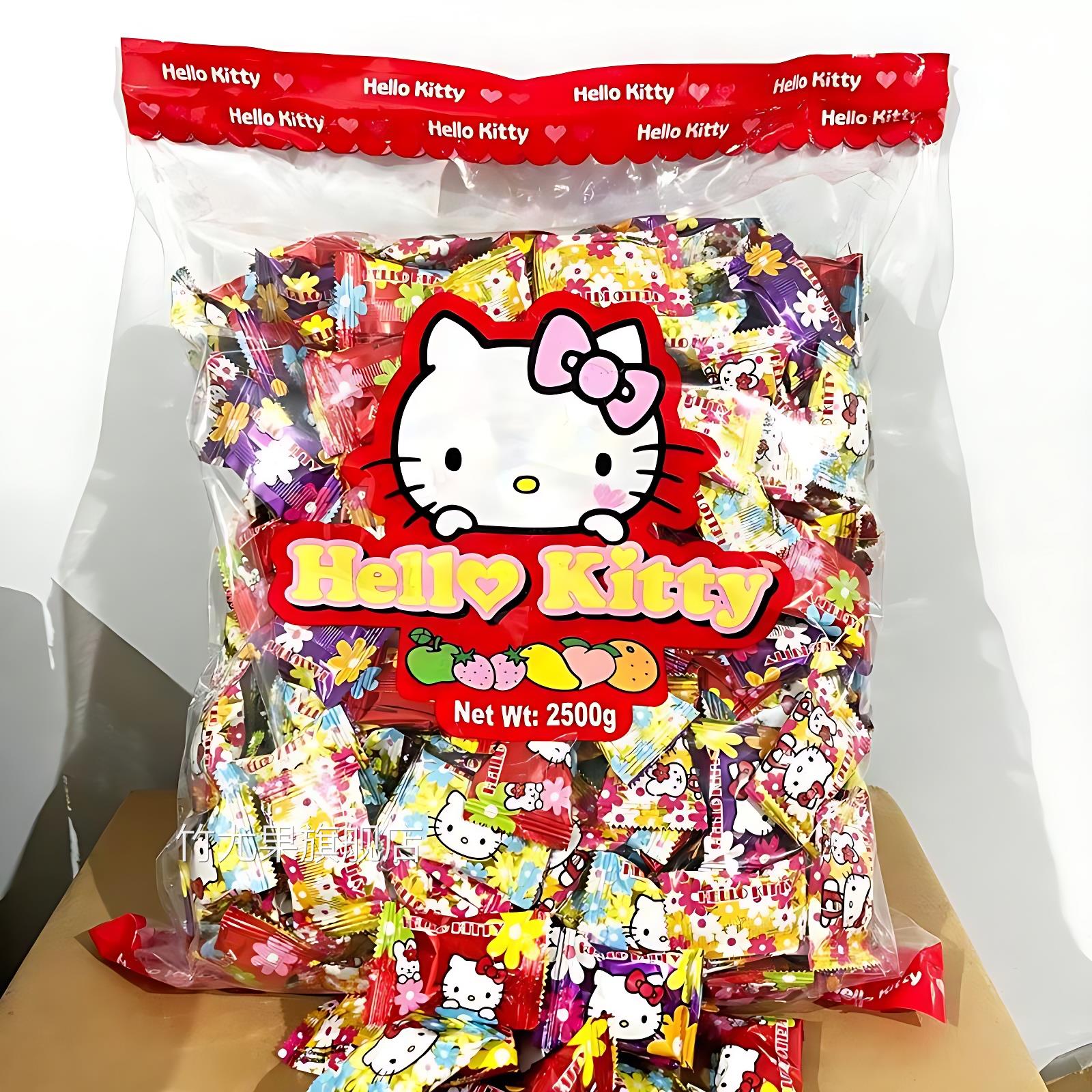 Hello Kitty什锦果汁软糖可爱HelloKT猫造型橡皮糖qq糖儿童零食