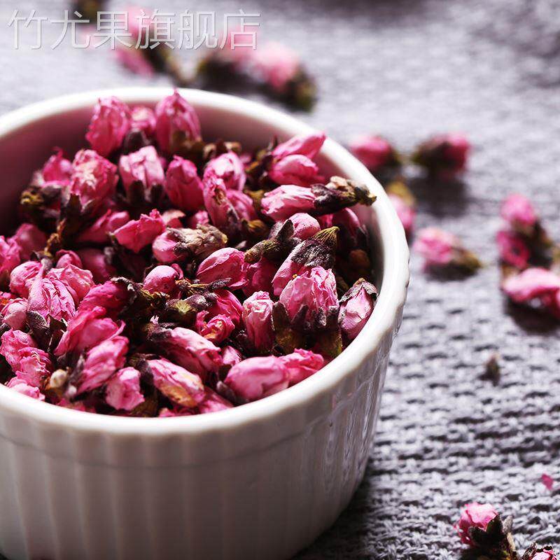干桃花茶泡水排宿便正品干花花蕾花苞官方旗舰店特级新花食用泡茶