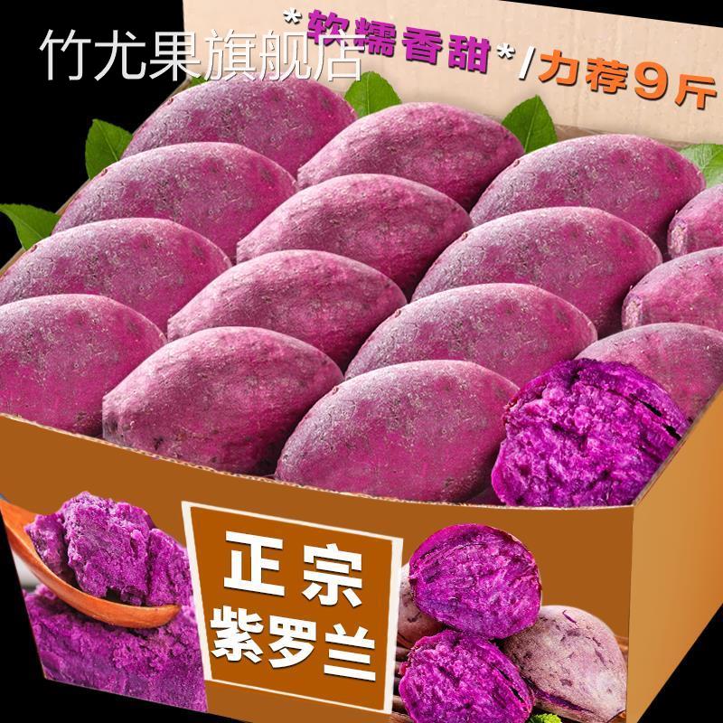 紫薯农家新鲜番薯紫罗兰地瓜农家蜜薯板栗香红沙地薯糖心山芋包邮