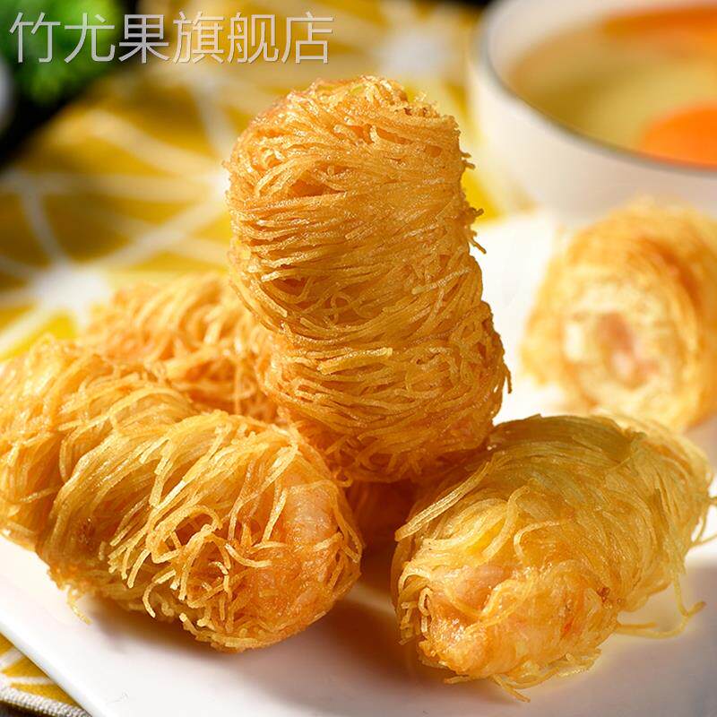 食用面包丝祥口福酥皮丝食用千丝万缕虾缠绕面线虾冷冻油炸金丝卷