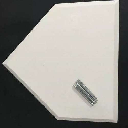 棒垒球用专业级加厚橡胶本垒板 投手板 单色垒包三组（配钢钉组）