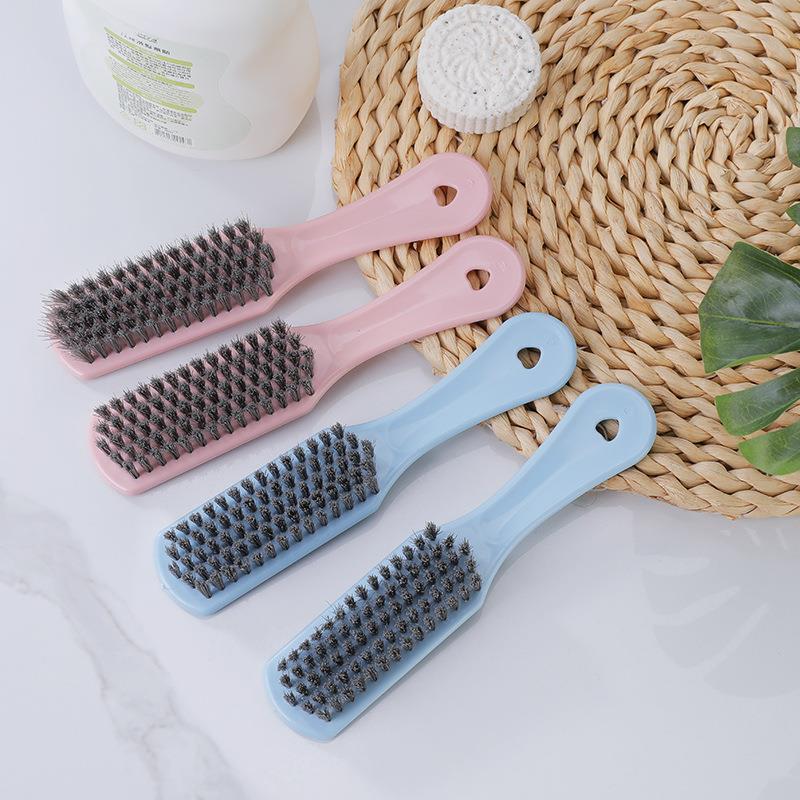 鞋刷日用百货软毛鞋刷家用清洁衣服刷子简约软毛板刷可挂式长柄刷