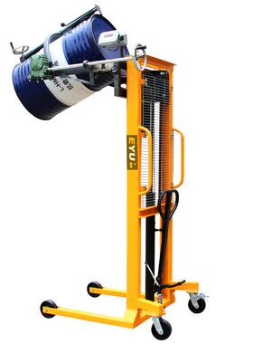 DA400B-1电子称翻转倒桶车可称重式200l油桶倒油手动倒料车帶磅秤