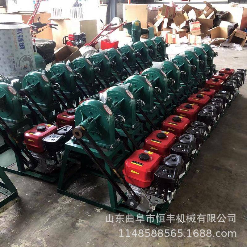 汽油机款齿盘式粉碎机多功能盘式磨面机玉米饲料打面机