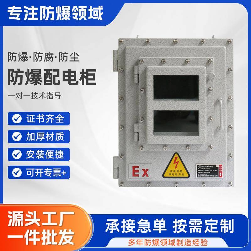 防爆配电柜仪表箱防爆仪表箱智能计流量防爆箱挂式观察窗铸铝铸钢