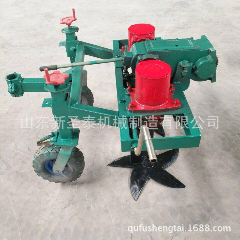 前置式四轮大蒜收获机大蒜收获机视频手扶带大蒜收获机