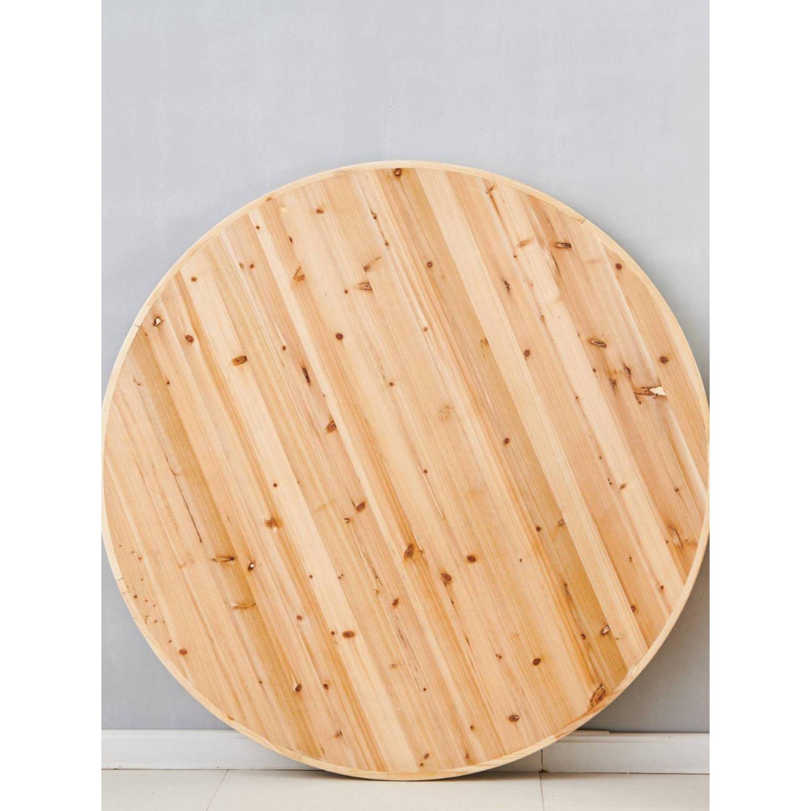 实木大圆桌杉木圆桌餐桌特价清仓酒店多人圆桌子酒席桌面特价清仓