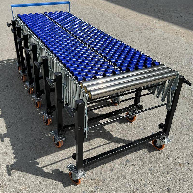 加强型装车下卸货神器货物搬运滑梯滑道无动力福来轮输送机可升降