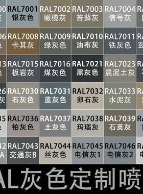 RAL自喷漆7035浅灰色劳尔色自动喷漆7004信号灰7012 7045电信灰色