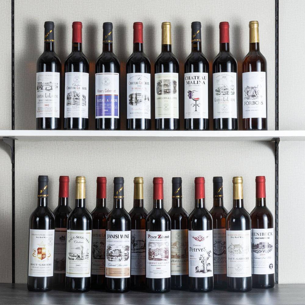 酒假样板间酒吧红酒摆件道具酒名贵摄影葡头装饰酒店酒柜别墅洋酒