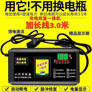 激活饿死电池修复器 电动车充电器48V60v72v脉冲维护电瓶铅酸电池