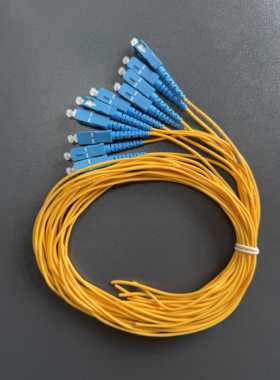 单模单芯lc尾纤2.0mm电信级单头光纤跳线scfc方转圆成品光纤线APC