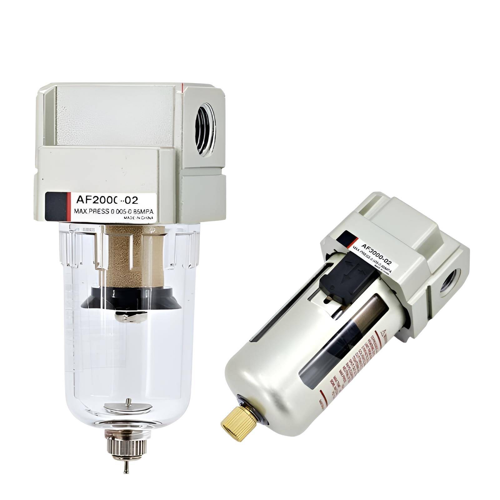 气动油水分离器空气过滤器AF2000-02DAF3000-0203AF4000-04自动排