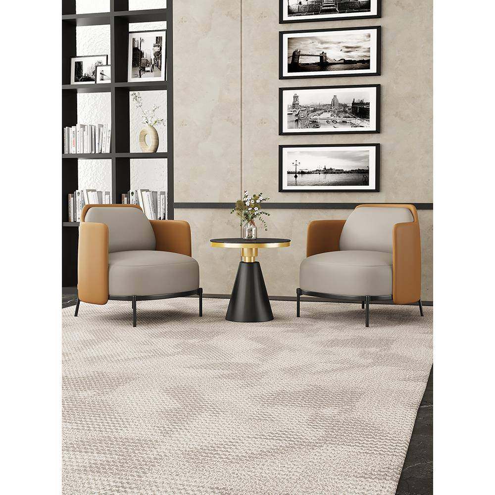 法国酒店大堂商务单椅美容沙龙接待沙发椅现代办公4S展厅洽谈桌椅