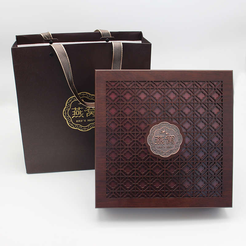 燕窝燕窝镂空50100包装盒燕窝装克高档空盒礼盒礼品X盒木盒新款克