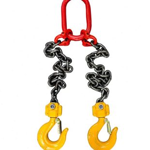 重型双钩起重链条旋转钩可拆卸手拉葫芦吊钩链条双链挂钩组合吊链