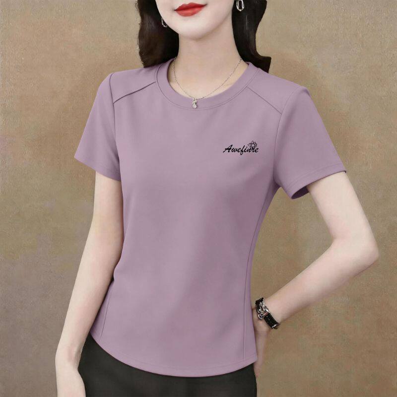 高品质纯棉短袖T恤女夏装新款韩版设计感遮肉大码减龄上衣女ins潮