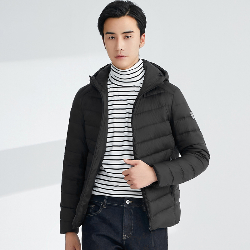 heure 22【烈儿宝贝直播间】情侣款冬季轻薄连帽羽绒服